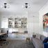 3-light Modern Black Globe Semi Flush Mount Ceiling Light Fixture for Bedroom